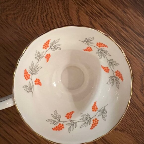 English Staffordshire China Teacup Set - Picture 2 of 2